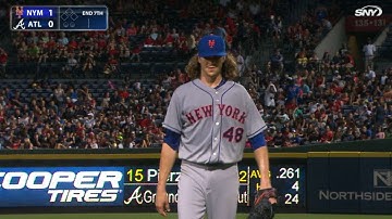NYM@ATL: deGrom tosses 7 1/3 strong innings