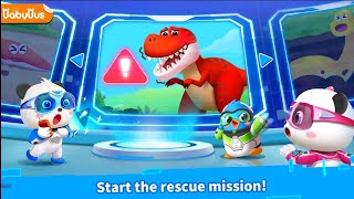 Baby Panda game play || Dinosaur Care ( pat-1 ) || Start the rescue mission ⚠️⚠️