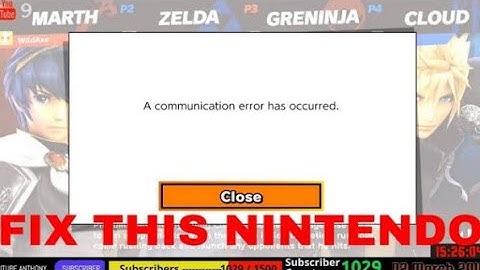 smash ultimate communication error - get this Nintendo fixed!