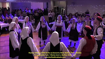 Nastup folklora HKM na kocertu Mate Bulića i Željka Bebeka u Berlinu