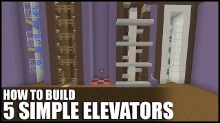 5 Easy Ways To Build Elevators In Minecraft
