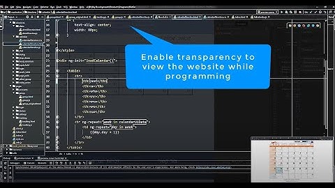 WindowTop - Programing with transparent IDEs