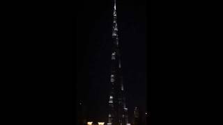 Burj Khalifa   Dubai   Nächtliches LED  Glimmern