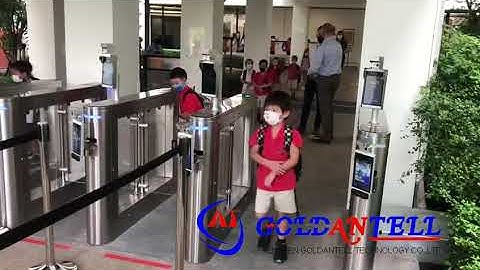 Face Recognition School Security NFC Swing Turnstile Gate