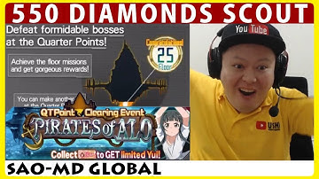 Quarter Point Floor Clearing Event Preview & 550 Diamonds Scout Festa Banner (SAO Memory Defrag)