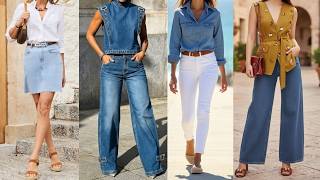 Outfits con Mezclilla Mujer 2026 / Looks Modernos para Primavera Verano