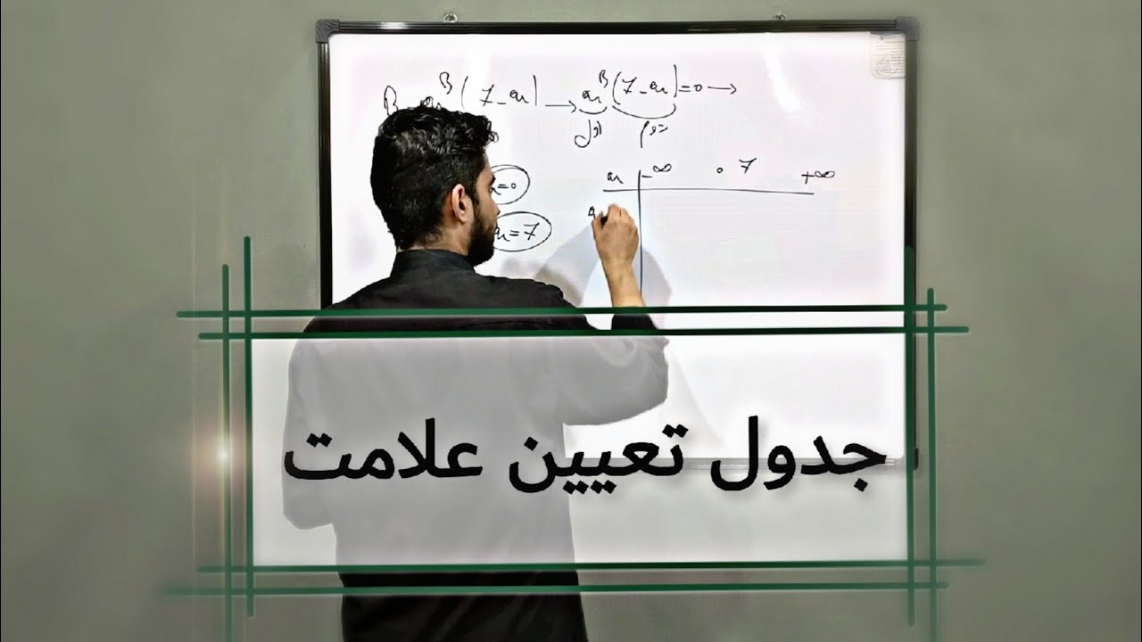جدول تعیین علامت عبارت ها