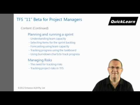 TFS "11" for Project Managers course overview