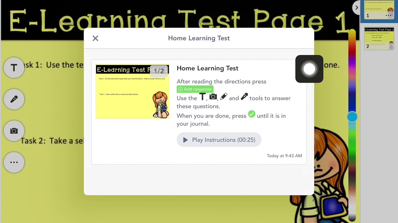create an assignment in seesaw