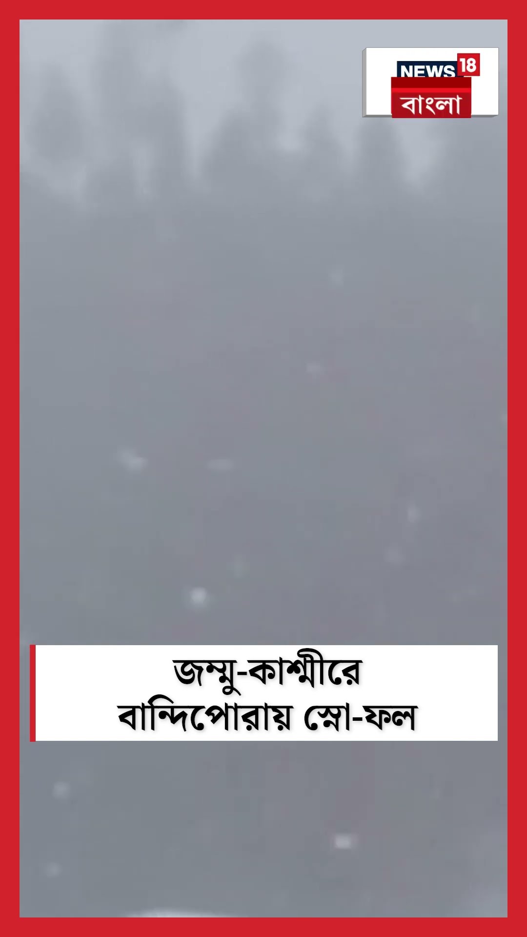Jammu and Kashmir র বান্দিপোরায় Snowfall N18S #shorts