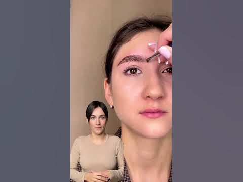 Волосковая техника окрашивания бровей #брови #бровист #натуральныеброви ...