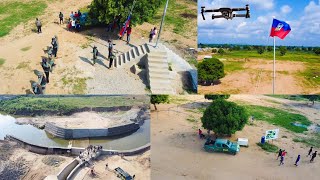 🆘️NAN KANAL LA JODIA🌊 BSAP YO FÈ YON BÈL JÈS AK DRAPO A🇭🇹 YO CHANJEL EPI ONORE LI | IMAGE DRONE 4K✈