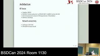 FreeBSD as the backbone of a vaccine/medication refrigerator monitoring system By: Phillip Vuchetich
I will talk about using FreeBSD, Zabbix, MQTT, Google/AWS/Nordic clouds, Nordic NRF9160 (a cellular SOC), Zephyr RTOS, and other hardware/software components to create a new service for environmental monitoring of vaccines and medications in pharmacies/clinics/hospitals.
Caveat: At the time of this proposal (2024-01-05), the service is still in development, and not actively deployed in any real life setting, so the experience part is lacking at this time.
For this topic, I will have an obvious bias and/or conflict of interest: This references a device and service I have developed, and will be commercially marketing. The BSDCAN audience is not the target market, though, and the presentation will not be a sales pitch. The device and monitoring service will be marketed to pharmacies, clinics, and hospitals in the US FreeBSD as the backbone of a vaccine/medication refrigerator monitoring system By: Phillip Vuchetich