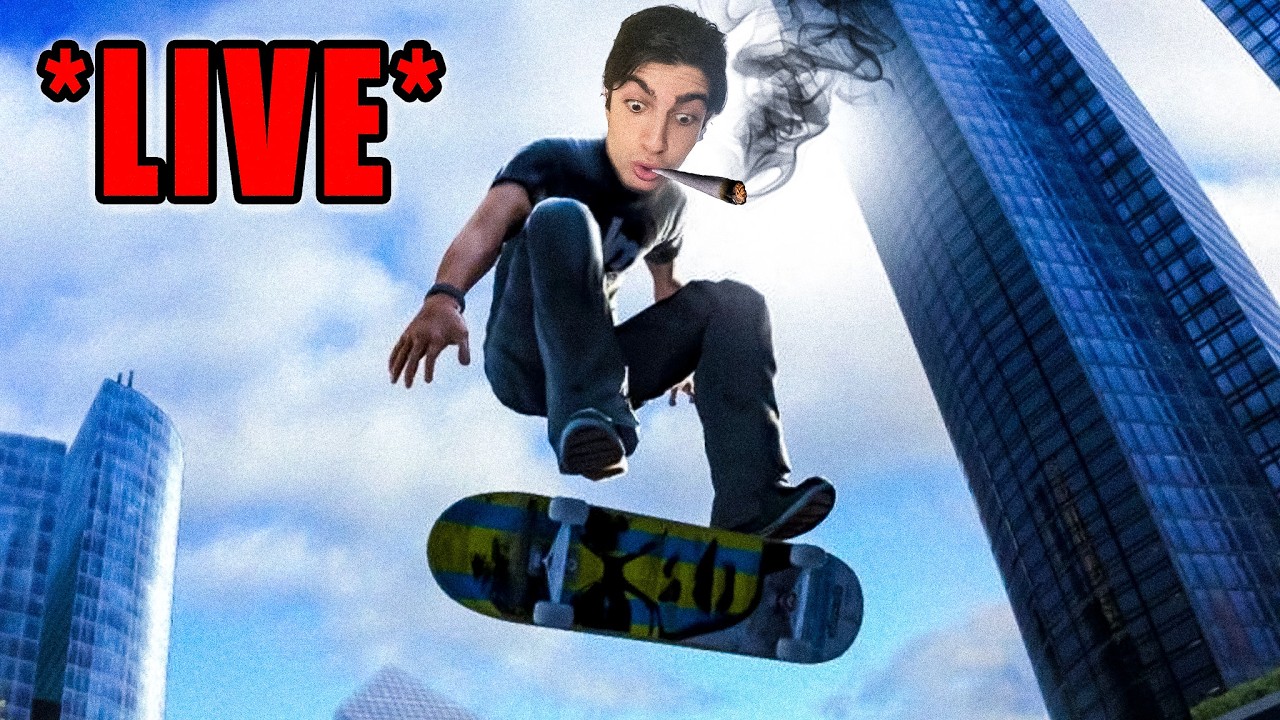 LIVE - BAKED AF ON SKATE. GRINDING