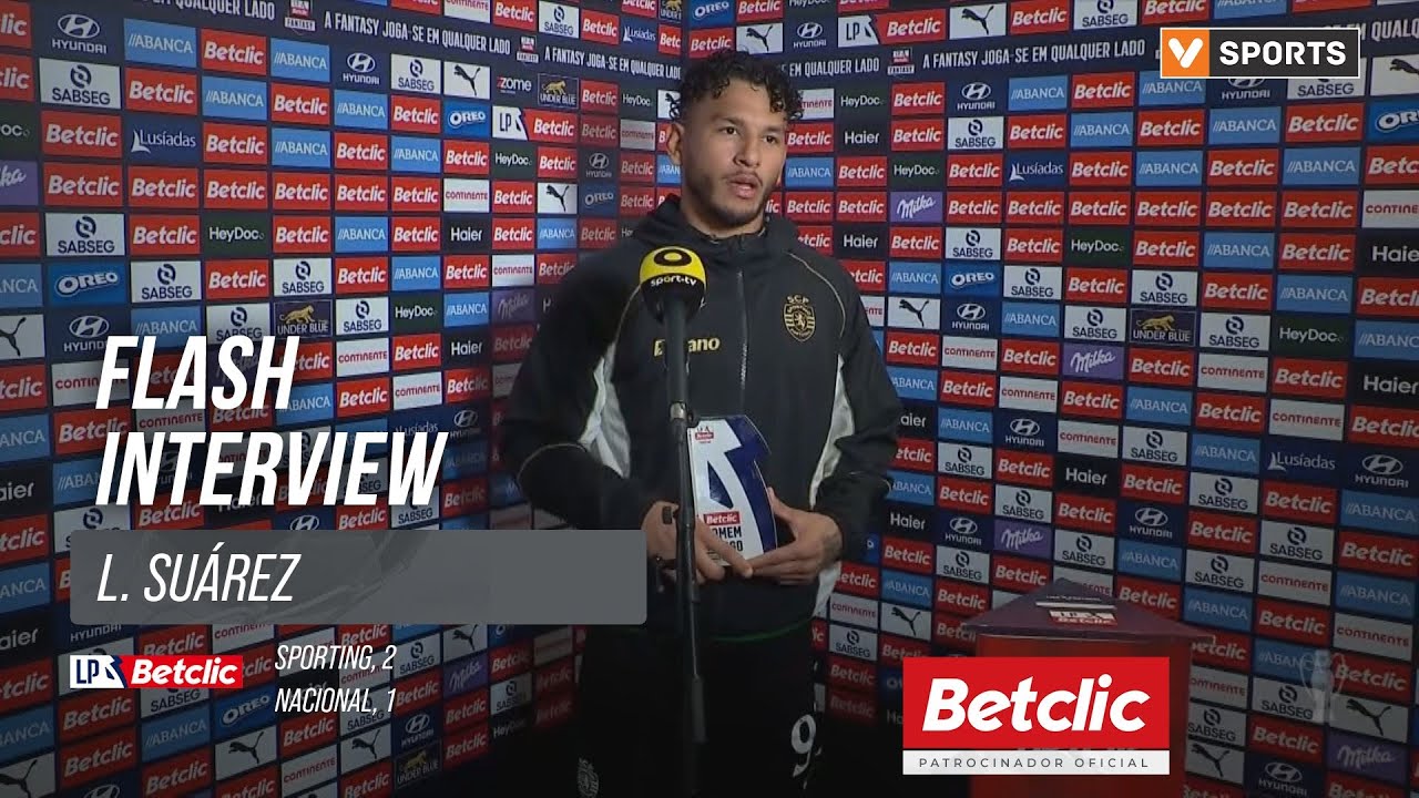I Liga (#20) | Sporting 2-1 Nacional: Flash Interview L. Suárez