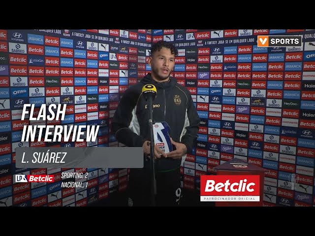 I Liga (#20) | Sporting 2-1 Nacional: Flash Interview L. Suárez