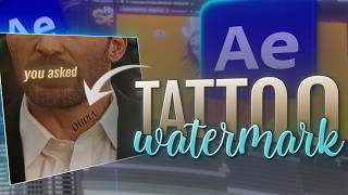 Details Tattoo Watermark Tutorial in After Effects using Lockdown | iamdhruveditor Update