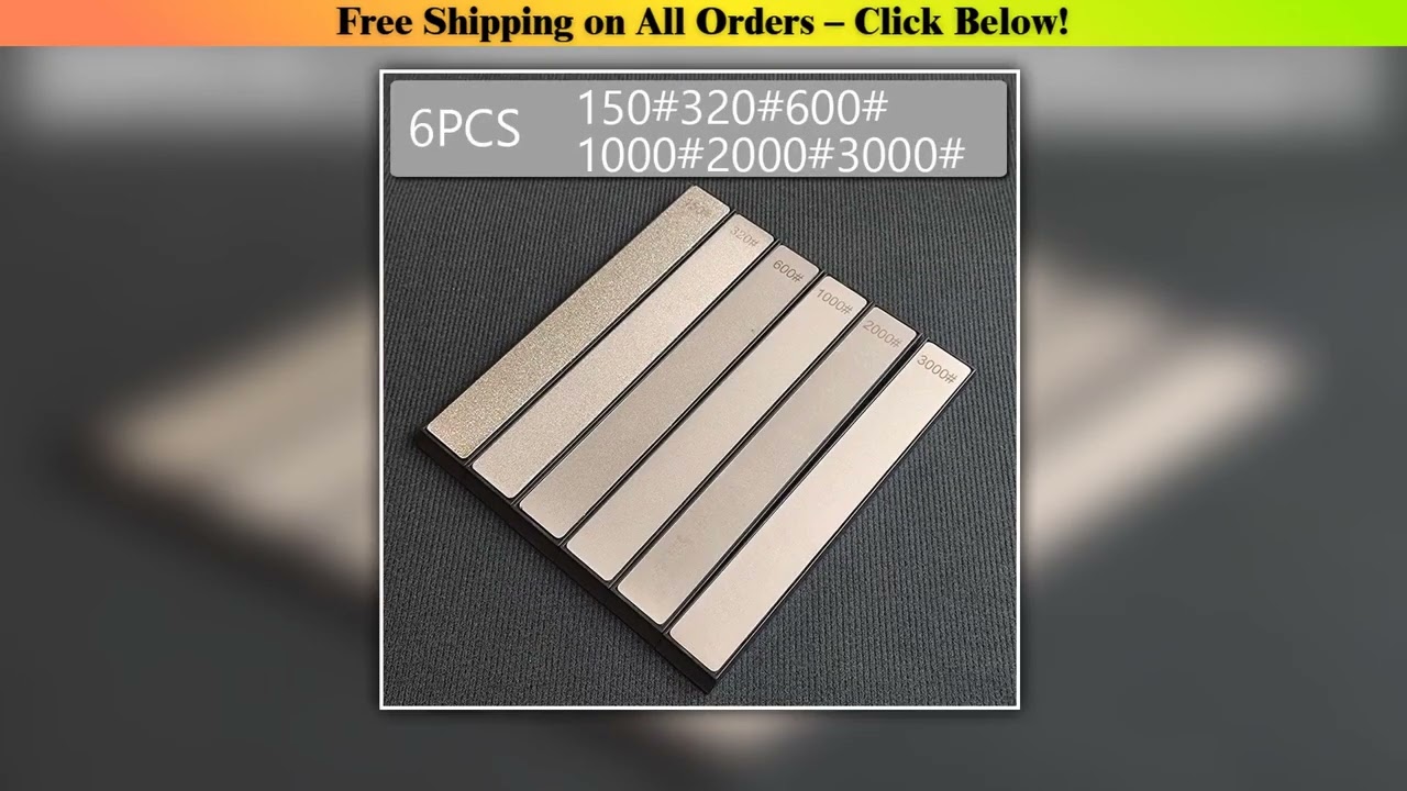 [6pcs] Diamond Stones Grinding Blade Multi-Purpose Outdoor Sharpener Fixed Angle Sharpener