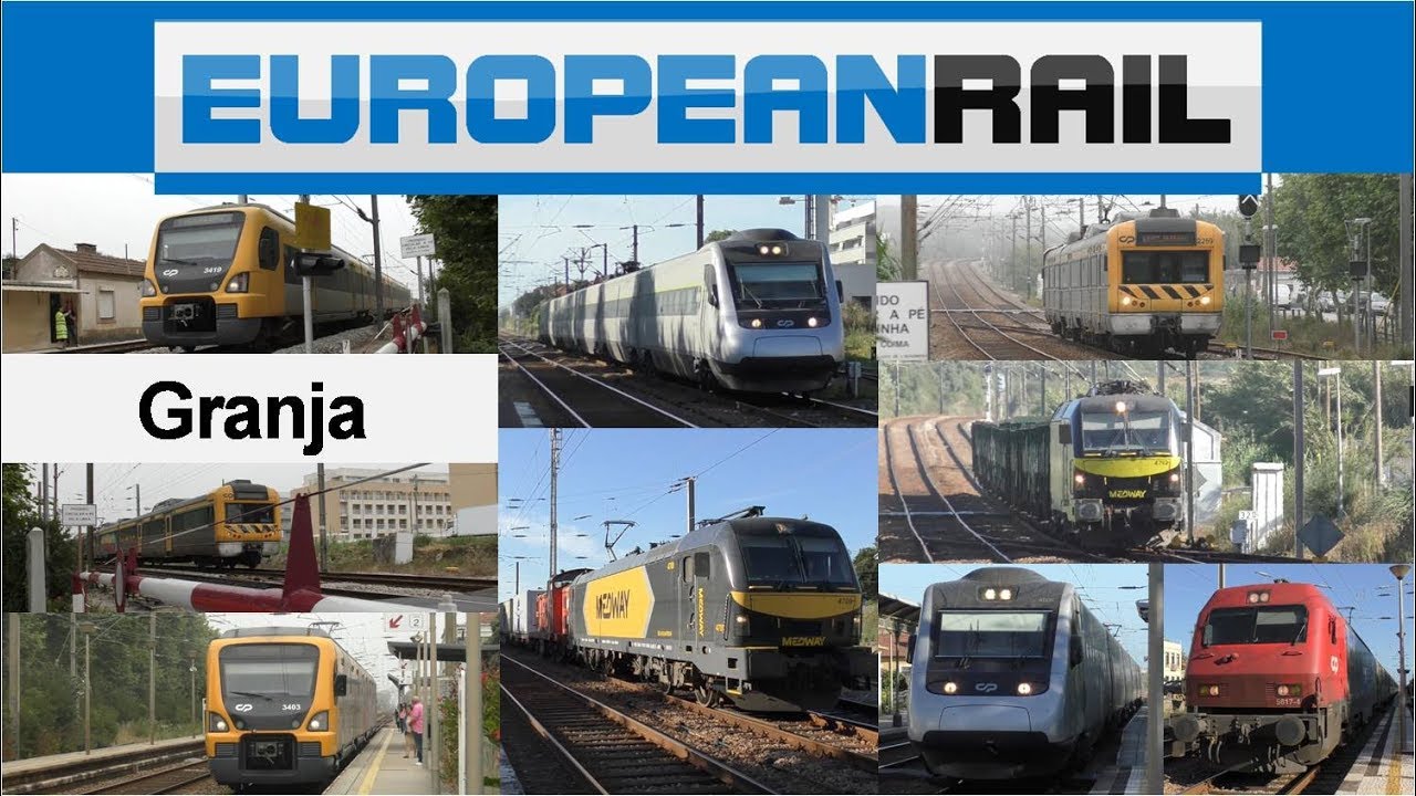 #Portugal2019 Estação de Granja - Comboios de Portugal & MEDWAY Trains - July 2019