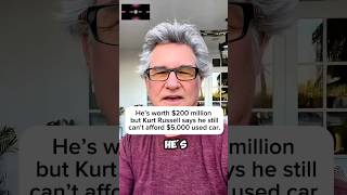 He’s worth $200 million, but Kurt Russell says he still can’t afford a $5,000 used car. #shorts