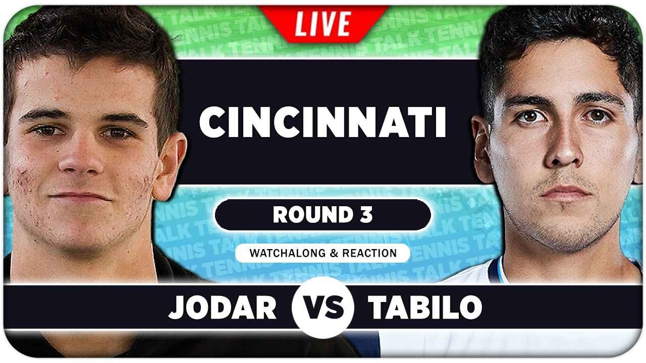 JODAR vs TABILO • ATP Cincinnati 2026 • LIVE Tennis Watchalong