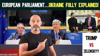 Trump Vs Zelenskyy - who's Correct?  The Answer Comes from European Parliament Address...!
