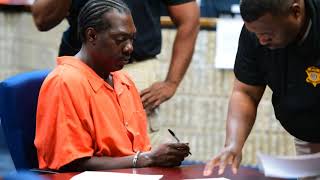 Murder suspect makes court appearance.