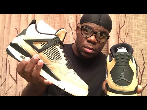 2019 AIR JORDAN 4 “MUSHROOM” aka “FOSSIL” aka “WHISPER” - YouTube