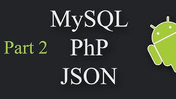 Insert Data Into a Database using Android, PHP, MySQL, JSON Part 2/2