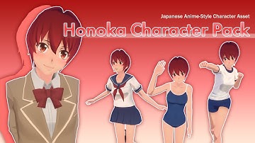[UE5 Compatible] Honoka Character Pack - Anime-Style 3D Character & Animations
