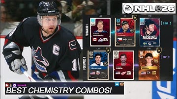 BEST LINE CHEMISTRY COMBOS TO ACTIVATE IN NHL 26 HUT