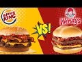 Burger King Bacon King vs Wendy's Baconator