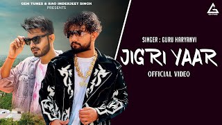 Jigri Yaar (Official Video) : Biru Kataria | Guru Haryanvi | Haryanvi Song