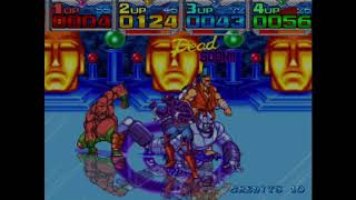 Metamorphic Force Arcade MAME Gameplay Walkththrough 4 players controlled by 1 joystick