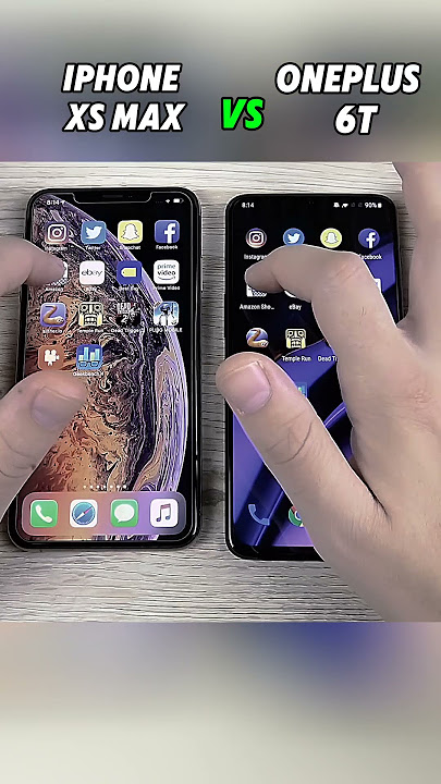 iPhone XS Max vs OnePlus 6T Speed Test! 📱⚡ Old Flagships Battle!#shorts#viralvideo