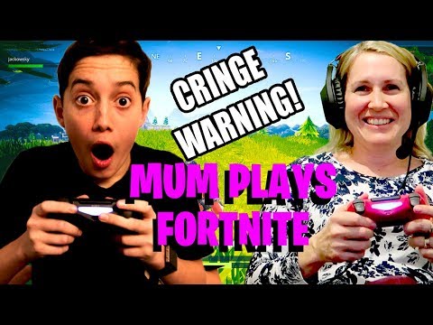 TEACHING My MOM How to Play FORTNITE! (BAD IDEA)