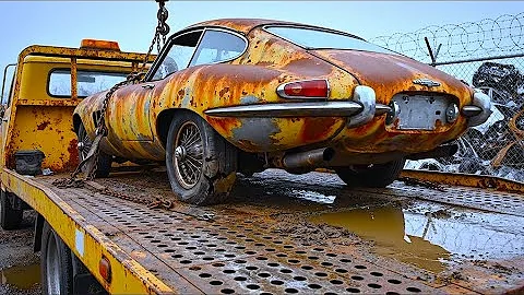 ASMR Car Restoration! Abandoned 1969 Jaguar E-Type Rescued from Nature and Completely Rebuilt