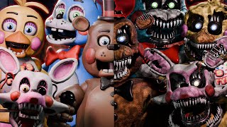 Toy Animatronics TRANSFORMED into NIGHTMARES! Nightmare Toy Animatronics!