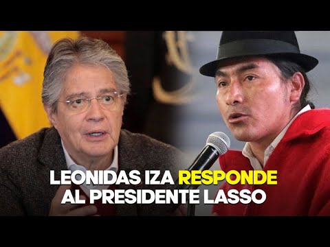 Leonidas Iza responde al presidente Guillermo Lasso