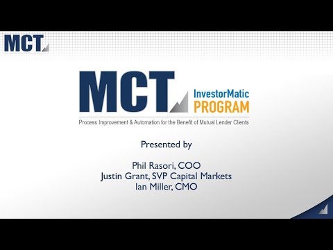 MCT Webinar - Introducing the InvestorMatic Program