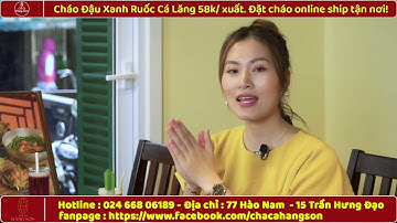 Chacahangson.vn - Cháo cá lăng đậu xanh ăn kèm ruốc cá lăng ship mang về chỉ 58k/ suất