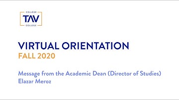 Virtual Orientation: Message from the Dean