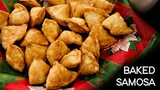 Mini Samosa Recipe - Moong Dal Namkeen Baked Samosas - CookingShooking