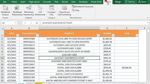 Compare the two workbooks using the Inquire Add-in