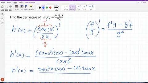 Quotient Rule Example 1