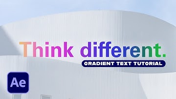 Gradient Text Animation in After Effects | Apple Style Tutorial (No Plugins)