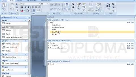 A form is already open. Change the view to Datasheet View.