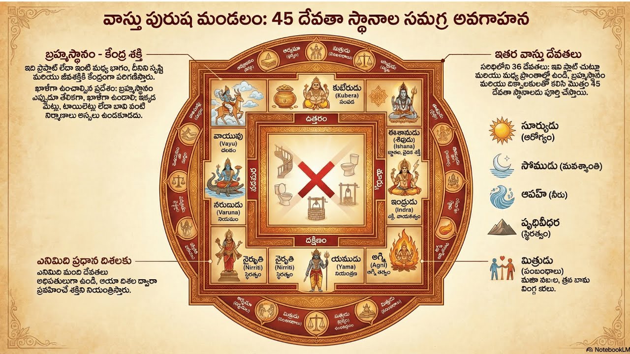 అసలు ఈ  దేవతలు ఎవరు? , వాస్తు పురుష మండలి లో ఎవరి బాద్యత ఎంత?