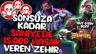 Sonusza Kadar Süren Sani̇yede 15.000 Zehi̇r Hasari - Karinca Adam Buff Game Play - Mcoc - Magi̇ Tv Mcoc