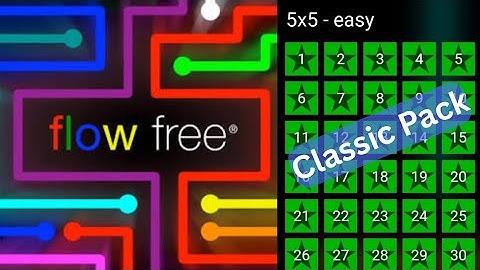 Completing the 5x5 from the Classic Pack in "Free Flow"